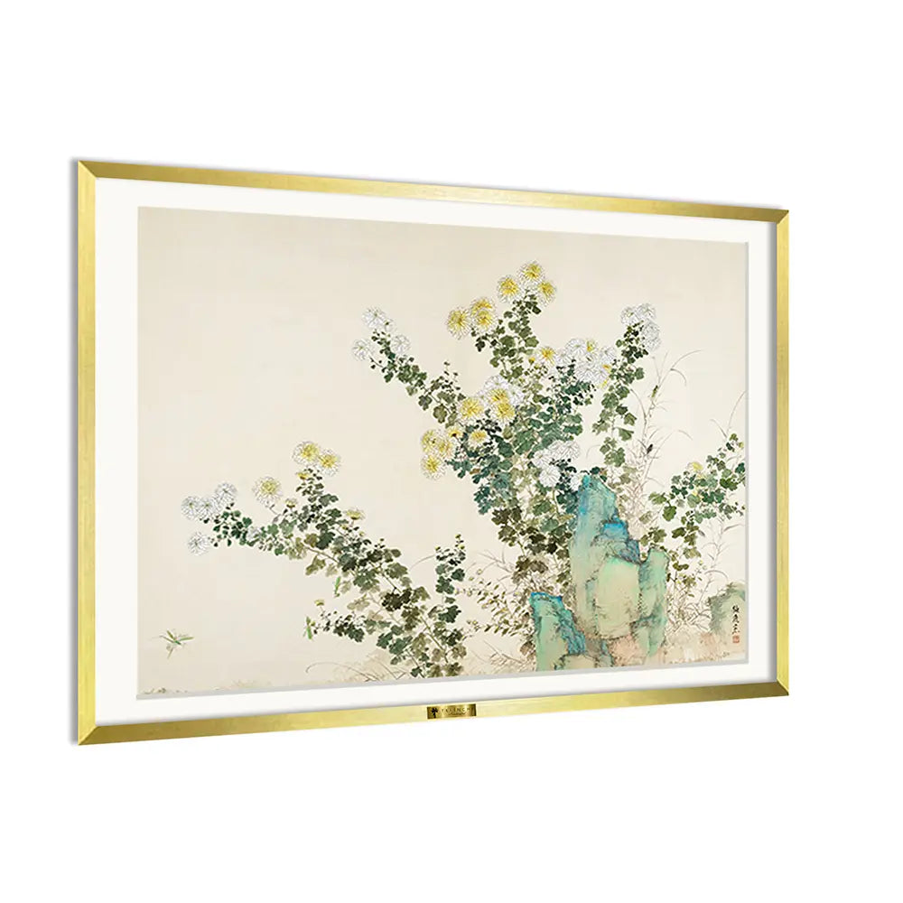 Chrysanthemums by Yamamoto Baiitsu