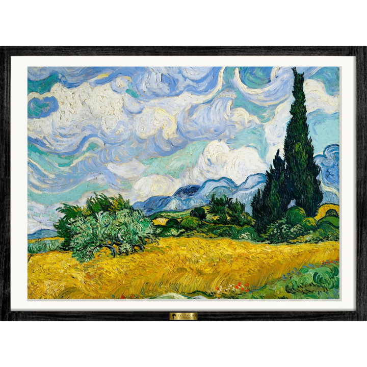 Wheat Field with Cypresses