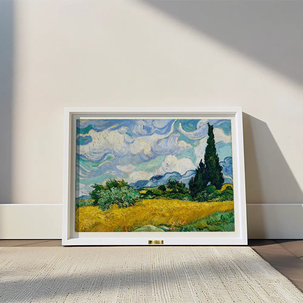 Wheat Field with Cypresses