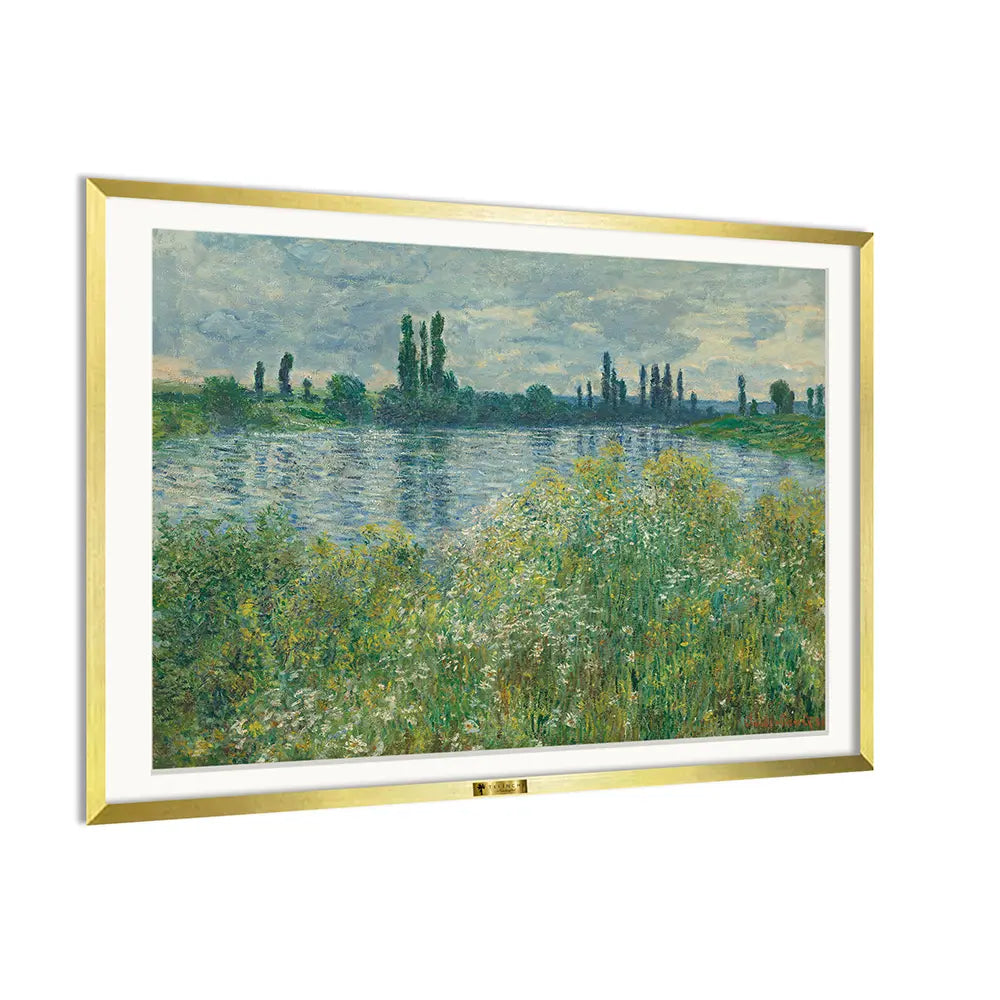 Banks of the Seine, Vétheuil by, Claude Monet Popular Painting