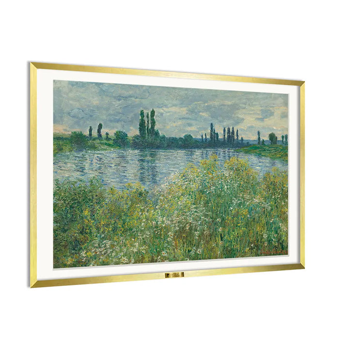 Banks of the Seine, Vétheuil by, Claude Monet Popular Painting