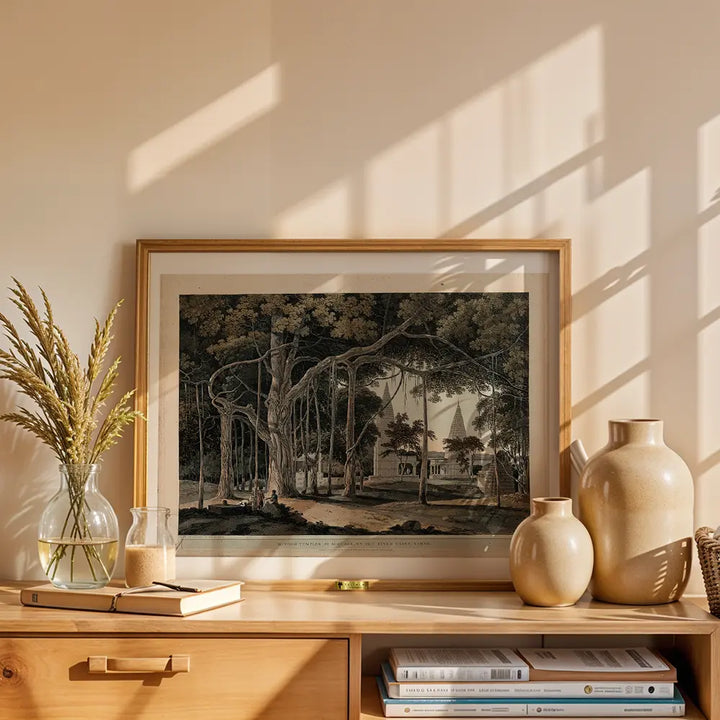 Hindoo Temples at Agouree, by Thomas Daniell