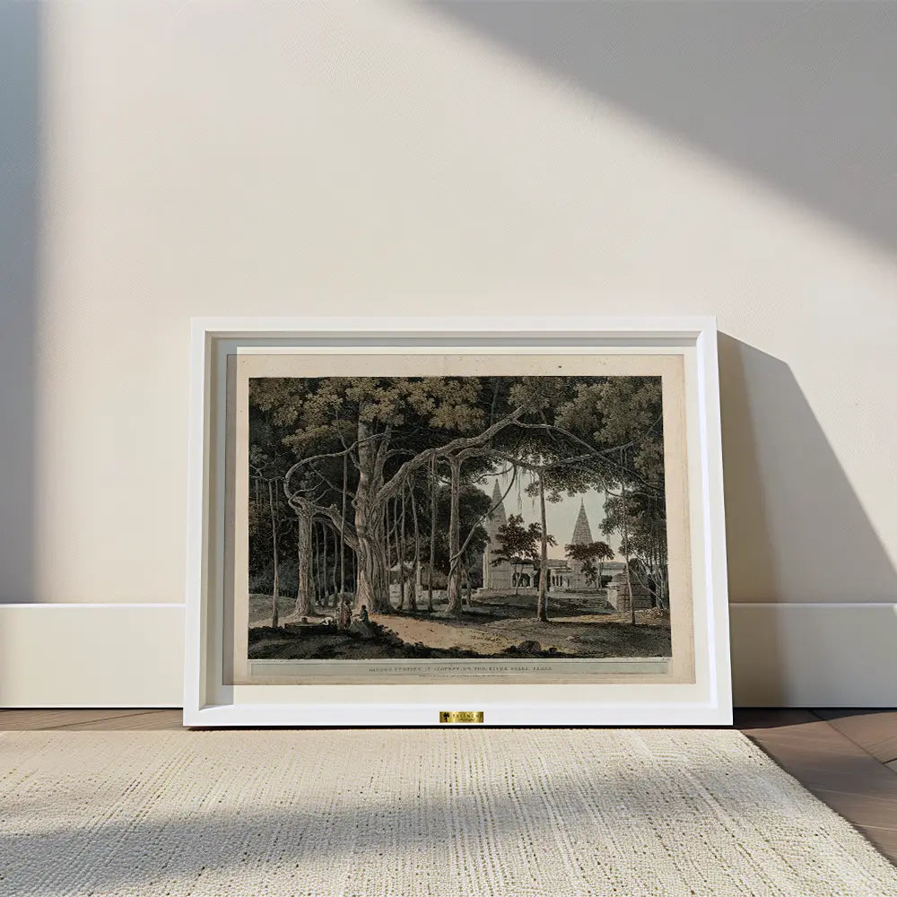 Hindoo Temples at Agouree, by Thomas Daniell