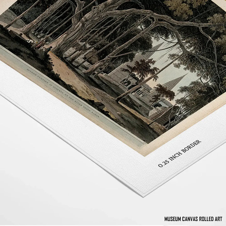 Hindoo Temples at Agouree, by Thomas Daniell