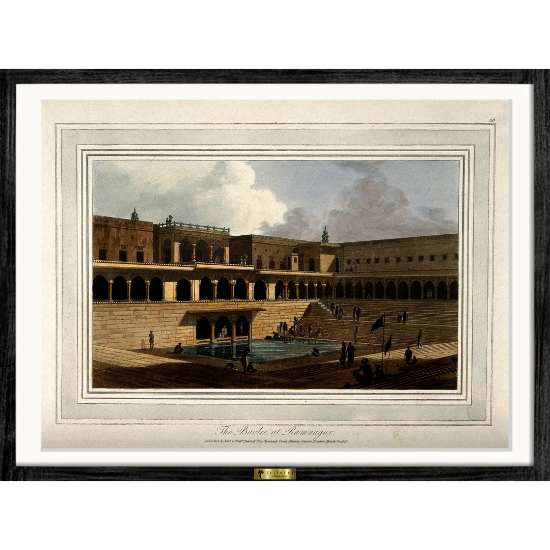 The Baolee at Ramnagur by William Daniell