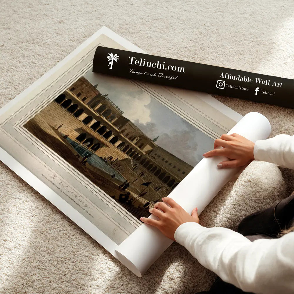 The Baolee at Ramnagur by William Daniell