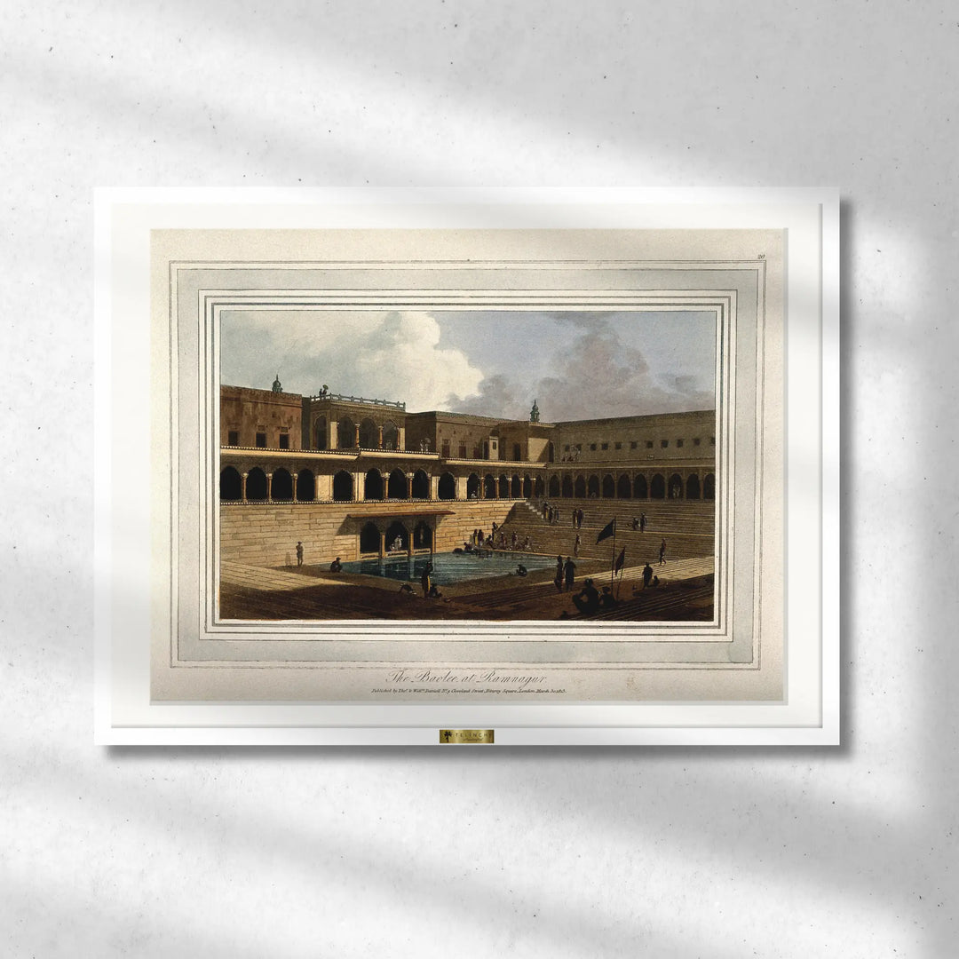 The Baolee at Ramnagur by William Daniell