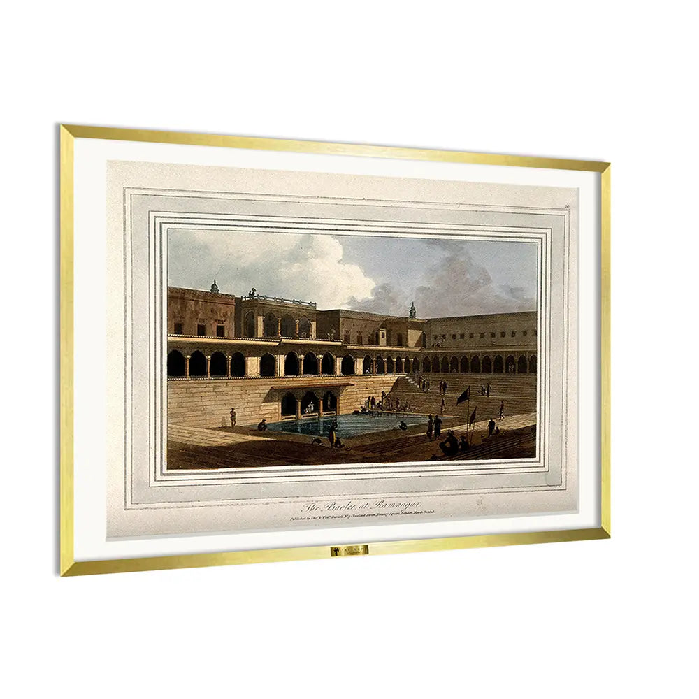 The Baolee at Ramnagur by William Daniell