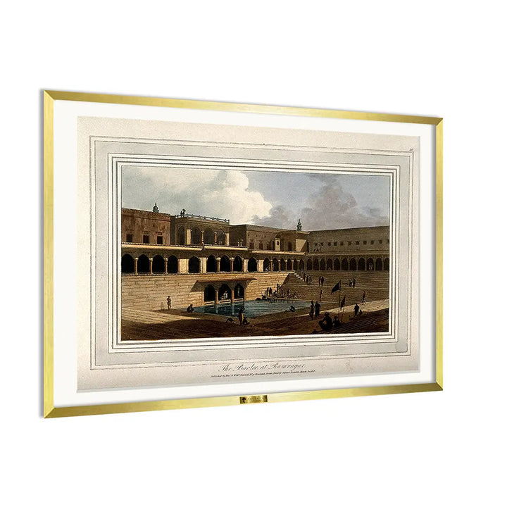 The Baolee at Ramnagur by William Daniell