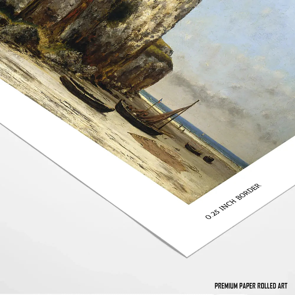 Beach in Normandy by Gustave Courbet