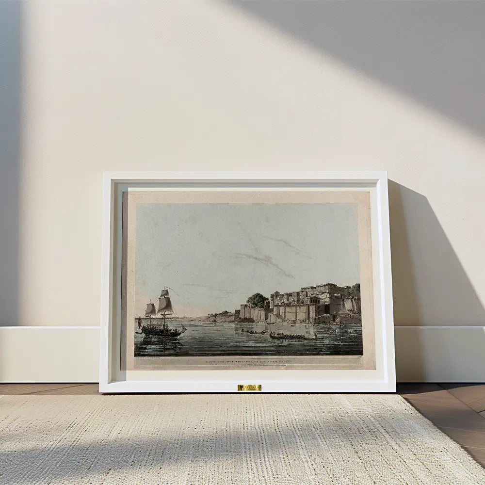 Ramnuggur near Benares, on the River Ganges by Thomas Daniell