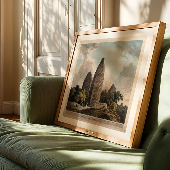 Hindoo Temples at Muttra on the River Jumna by Thomas Daniell