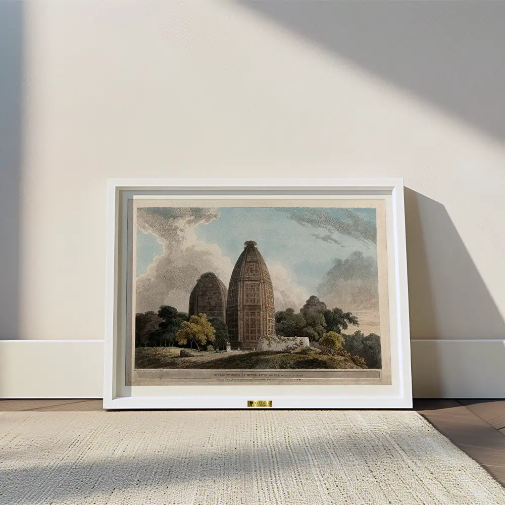 Hindoo Temples at Muttra on the River Jumna by Thomas Daniell