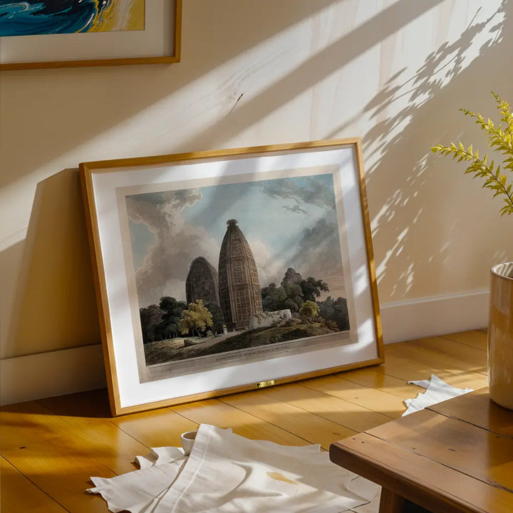 Hindoo Temples at Muttra on the River Jumna by Thomas Daniell