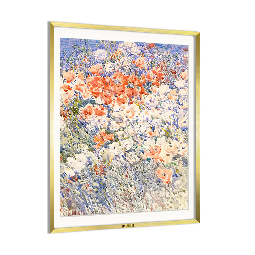 Poppies in a Field by, Claude Monet Painting