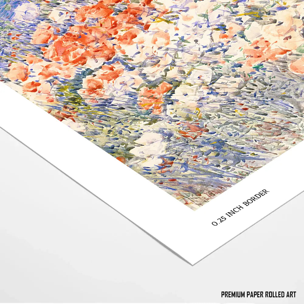 Poppies in a Field by, Claude Monet Painting