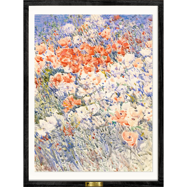 Poppies in a Field by, Claude Monet Painting