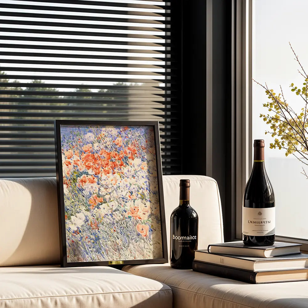 Poppies in a Field by, Claude Monet Painting