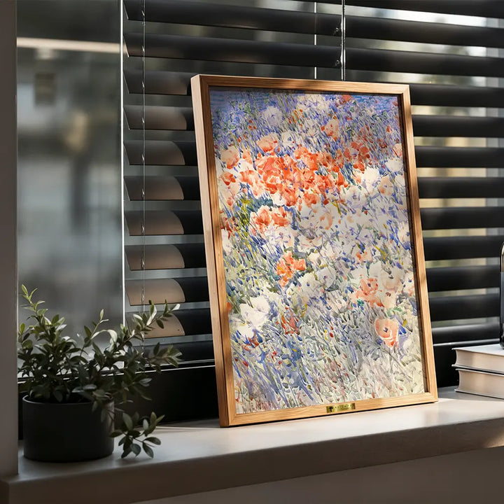 Poppies in a Field by, Claude Monet Painting