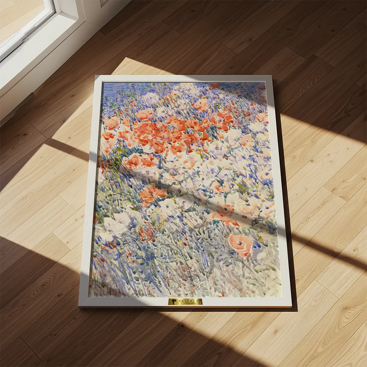 Poppies in a Field by, Claude Monet Painting