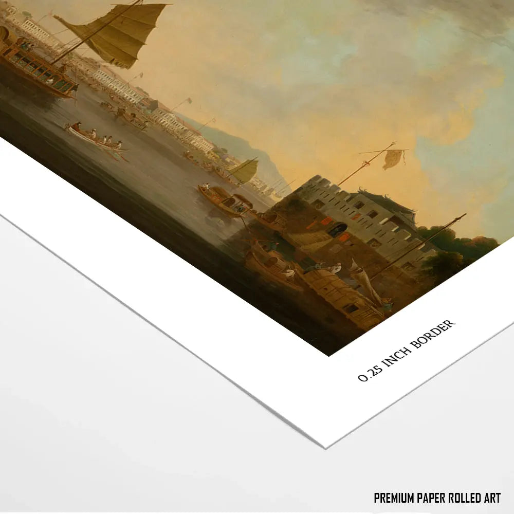 The European Factories and Dutch Folly Fort by George Chinnery