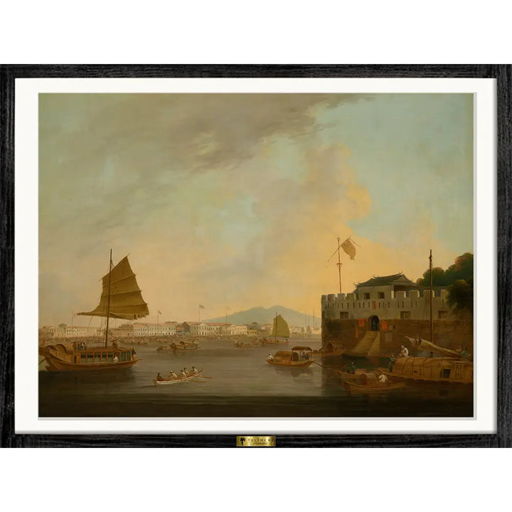 The European Factories and Dutch Folly Fort by George Chinnery