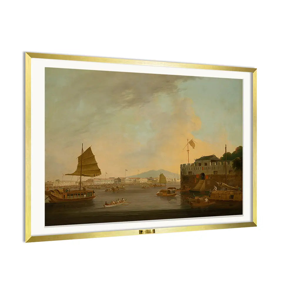 The European Factories and Dutch Folly Fort by George Chinnery