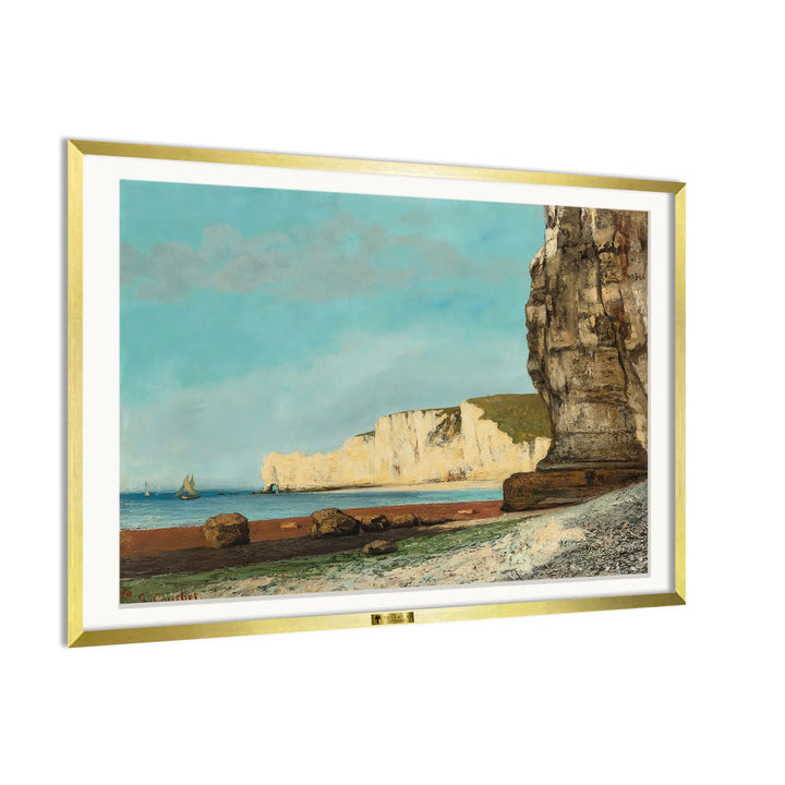 The Cliffs at Étretat by Eugène Boudin