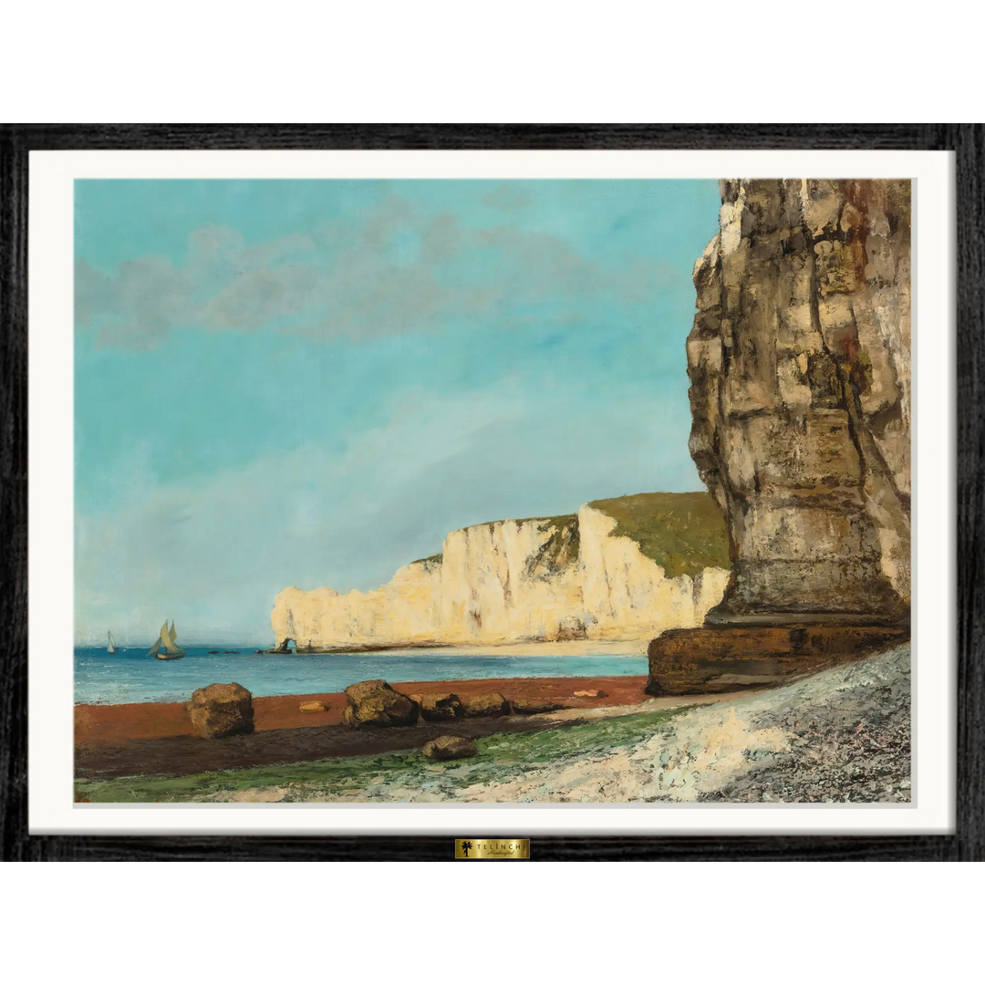 The Cliffs at Étretat by Eugène Boudin