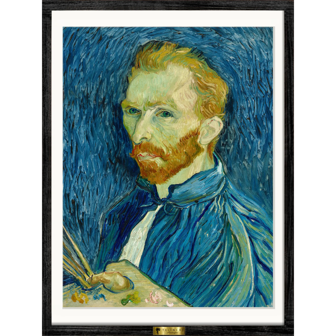 Self-Portrait with Palette  by Vincent van Gogh