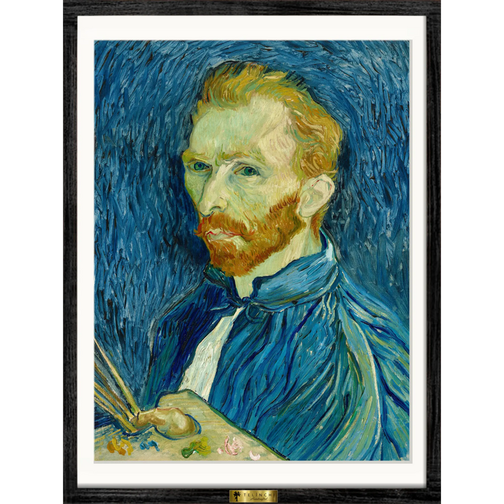 Self-Portrait with Palette  by Vincent van Gogh