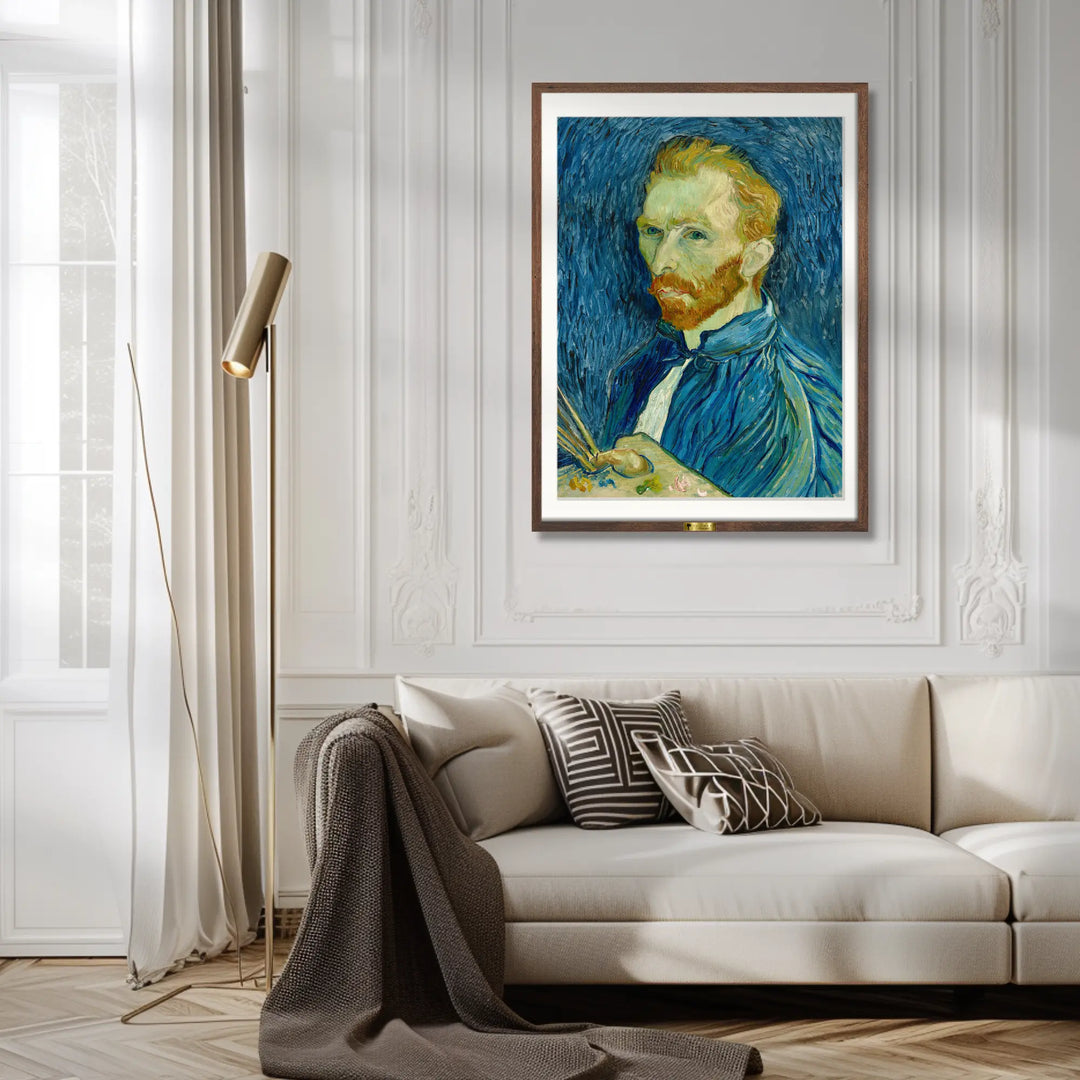 Self-Portrait with Palette  by Vincent van Gogh