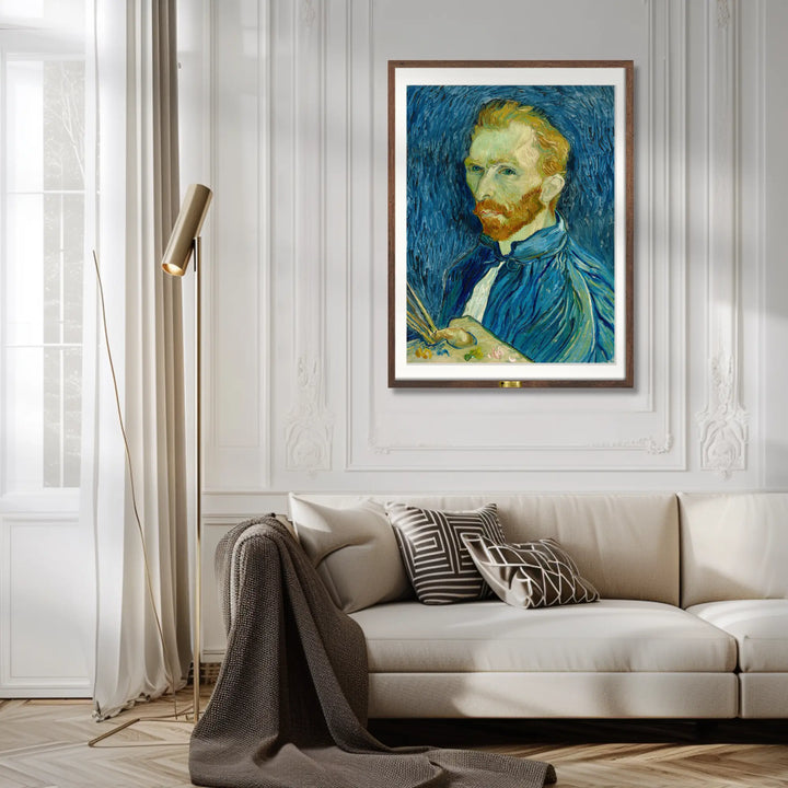 Self-Portrait with Palette  by Vincent van Gogh