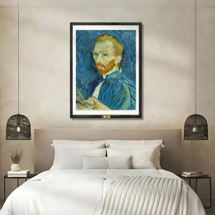 Self-Portrait with Palette  by Vincent van Gogh