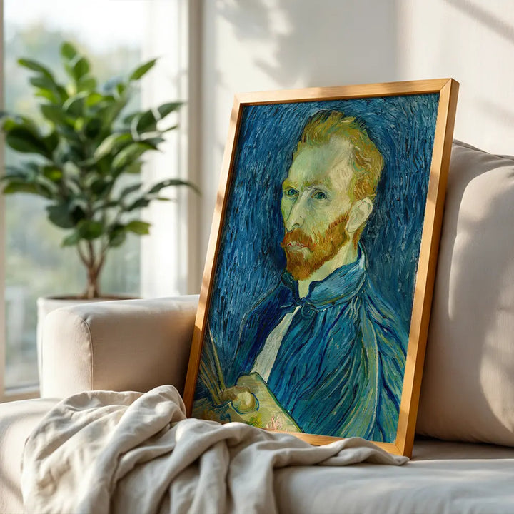 Self-Portrait with Palette  by Vincent van Gogh