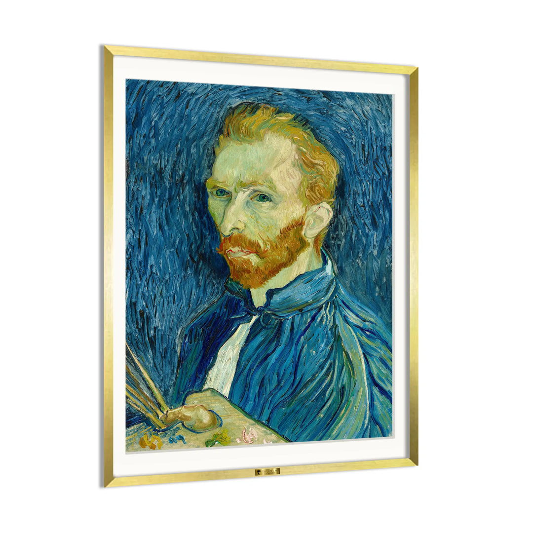 Self-Portrait with Palette  by Vincent van Gogh