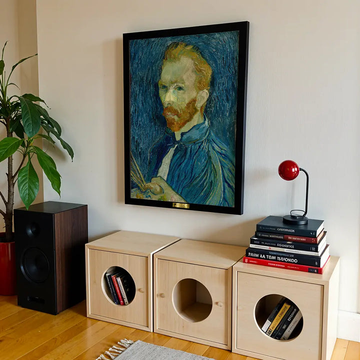 Self-Portrait with Palette  by Vincent van Gogh