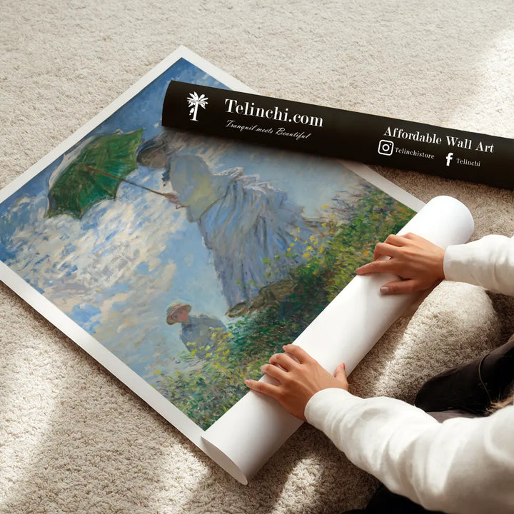 Madame Monet and Her Son by, Claude Monet Popular Painting