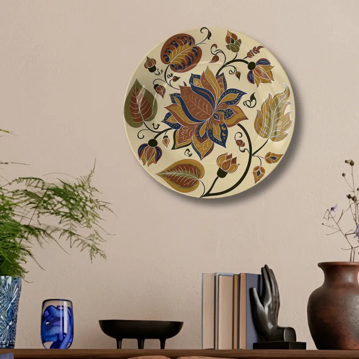 Vintage Botanical Lotus & Vines
