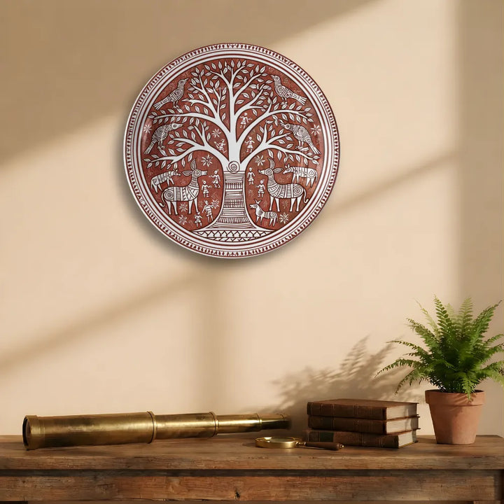 Terracotta Folk Art Tree of Life