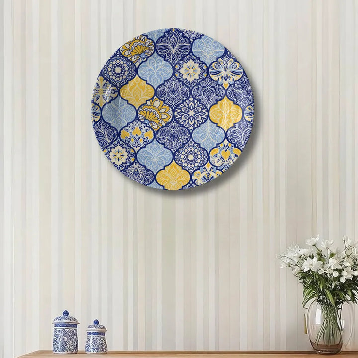 Royal Blue & Yellow Moroccan Floral Mosaic