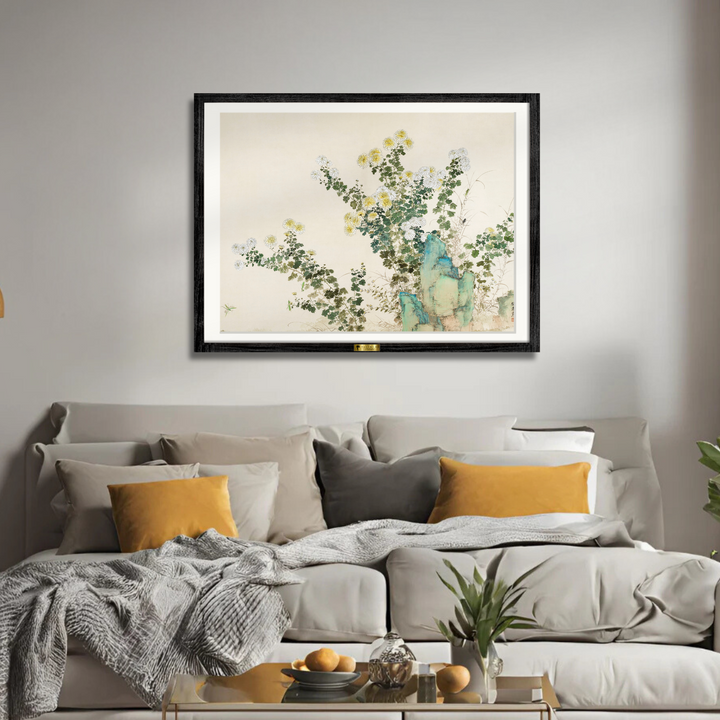 Chrysanthemums by Yamamoto Baiitsu