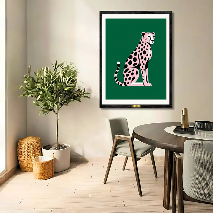 Pink Cheetah Art
