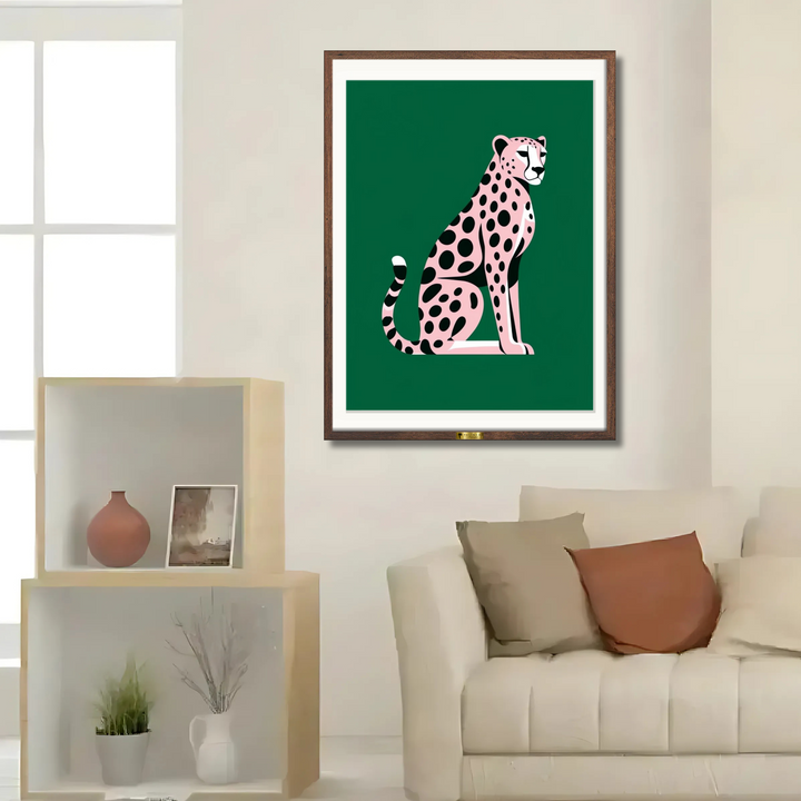 Pink Cheetah Art