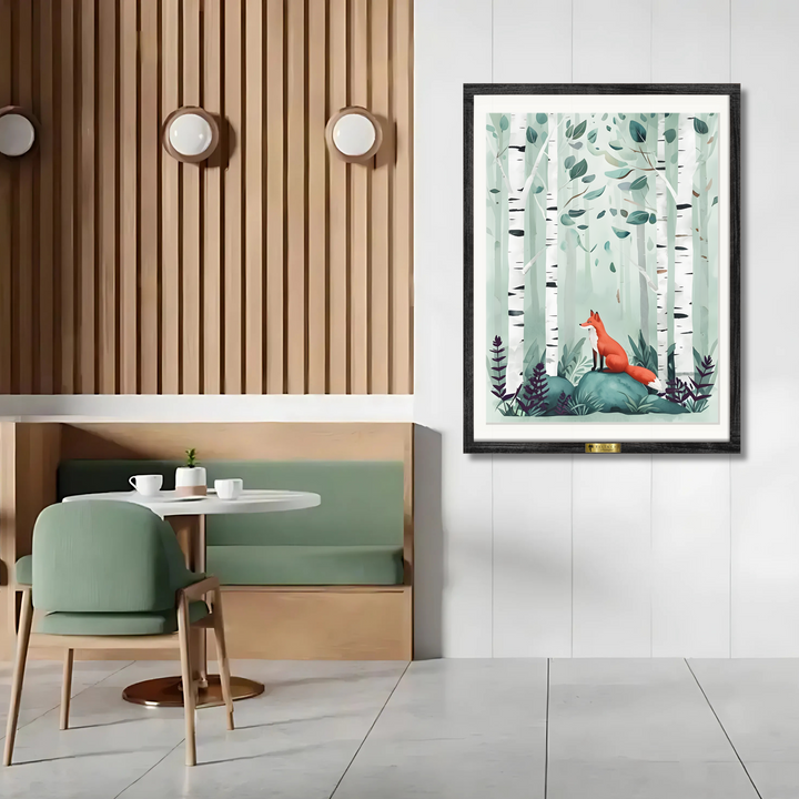 Fox in the Birch Grove