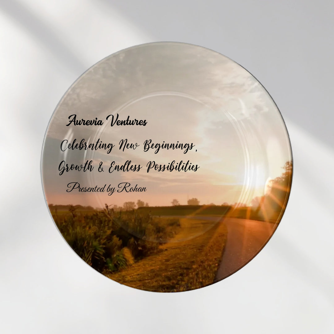 Personalized Location Pin Map Art Plate