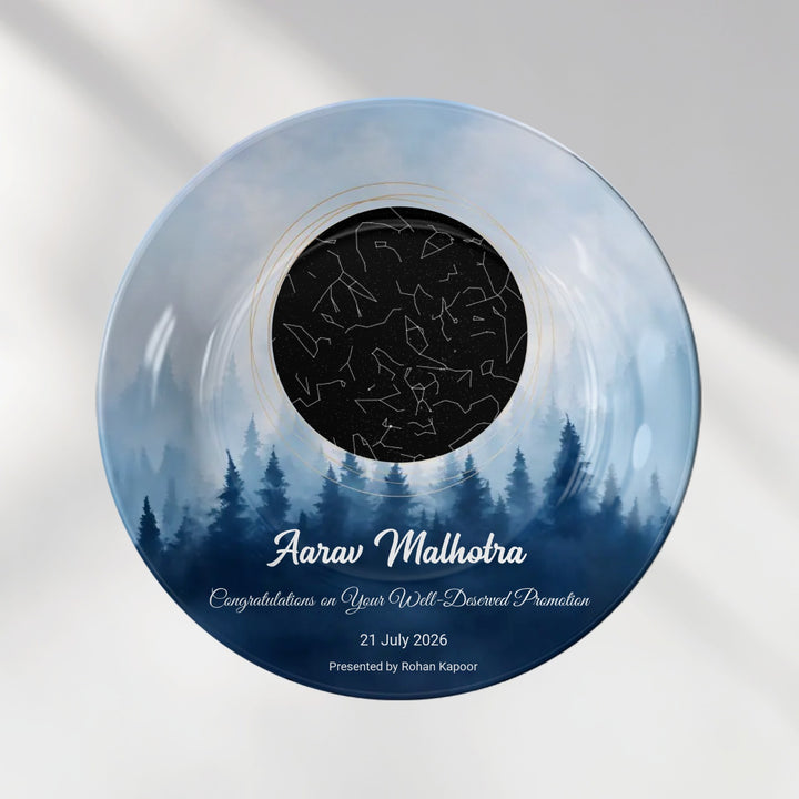 Personalized Location Pin Map Art Plate