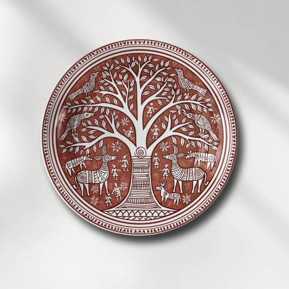 Terracotta Folk Art Tree of Life