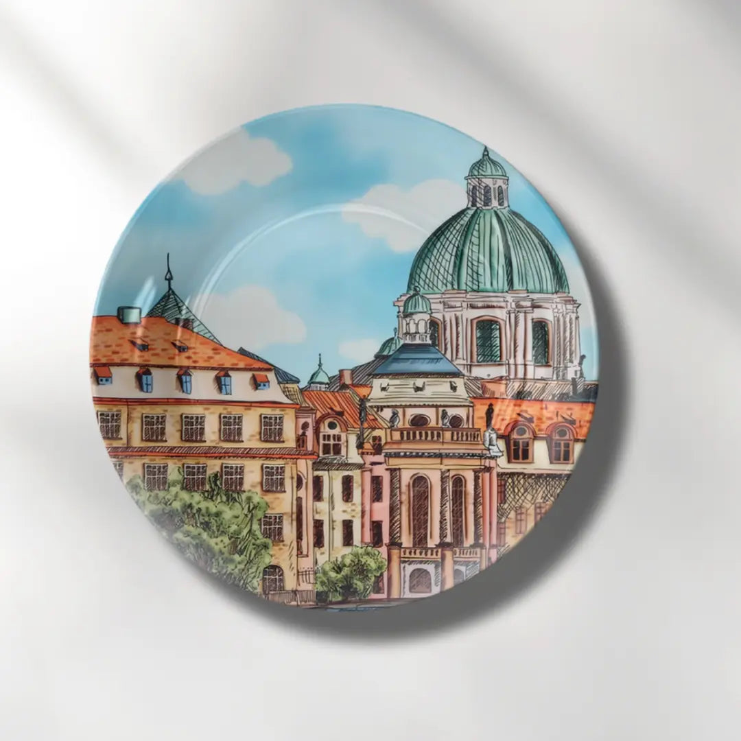 Set of 2 Art Plate ( Florence Duomo )