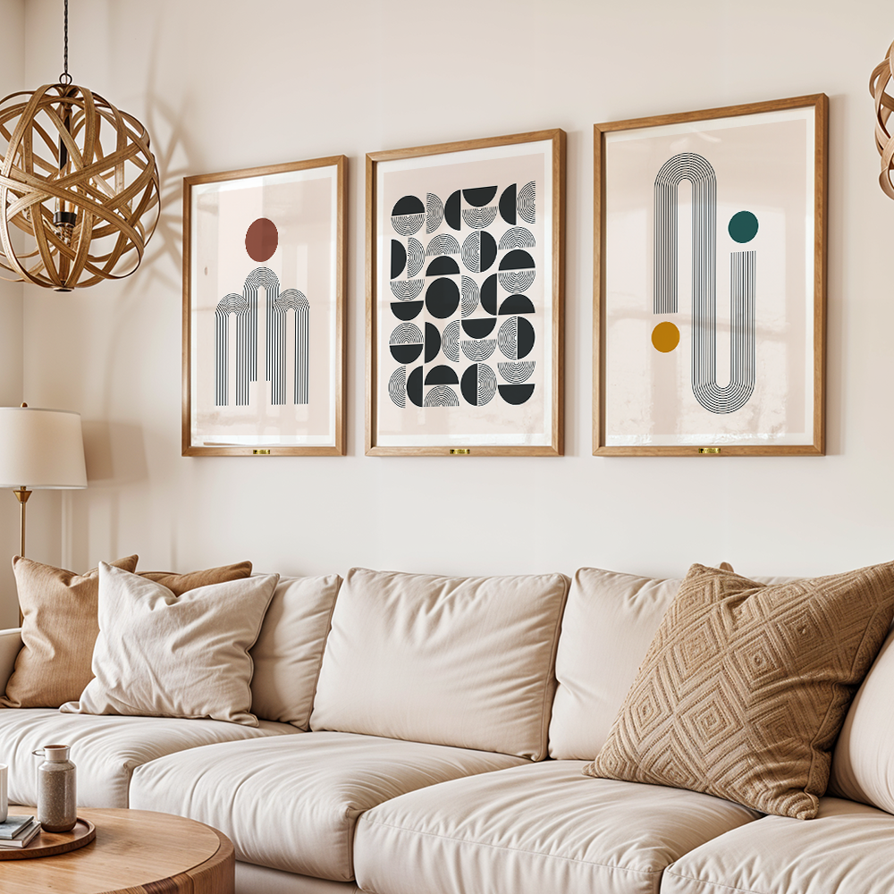 Abstract and Minimalism Wall Set of 3 - Telinchi